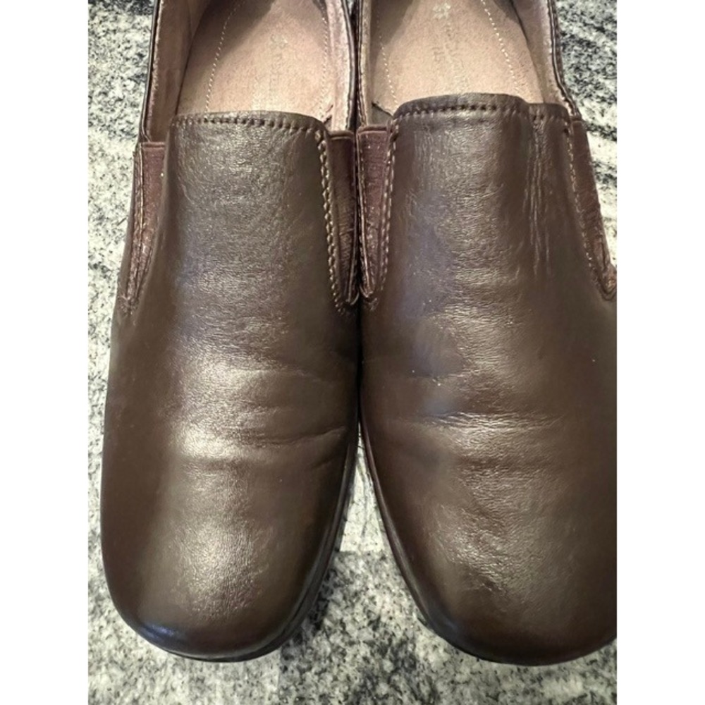 Naturalizer Winnie Loafers Women 9W Brown Excellent Leather Slip On Comfort